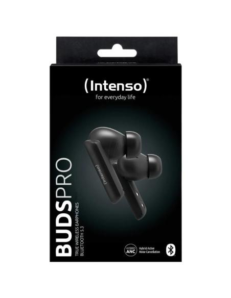 Intenso | buds pro auriculares tws h-anc+enc negro