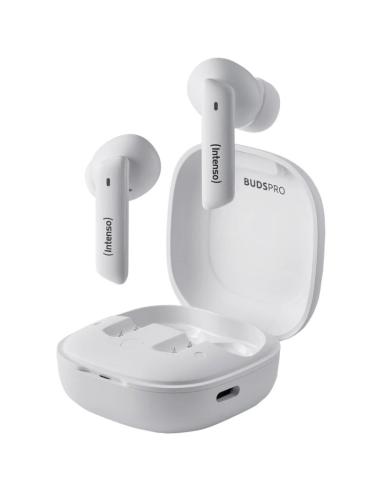 Intenso | buds pro auriculares tws h-anc+enc blanc