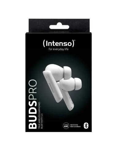 Intenso | buds pro auriculares tws h-anc+enc blanc