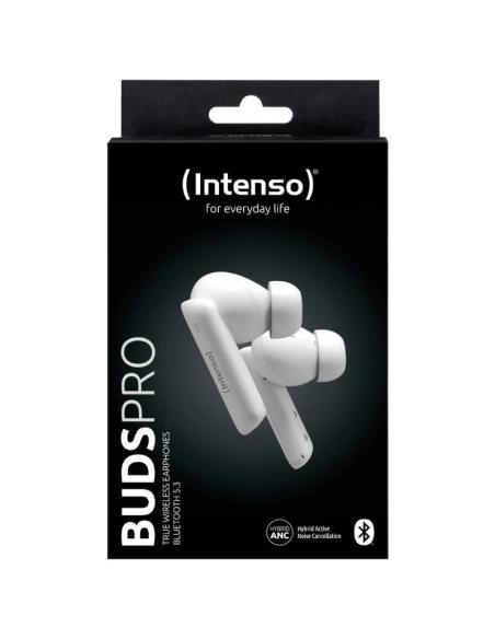 Intenso | buds pro auriculares tws h-anc+enc blanc