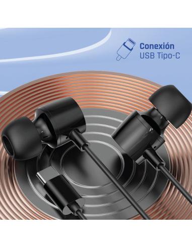 Iggual auriculares tipo c intrauditivos con micro