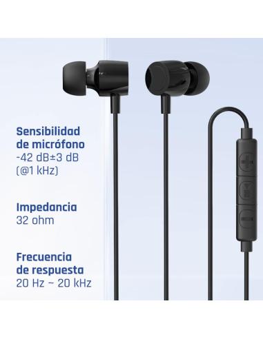 Iggual auriculares tipo c intrauditivos con micro