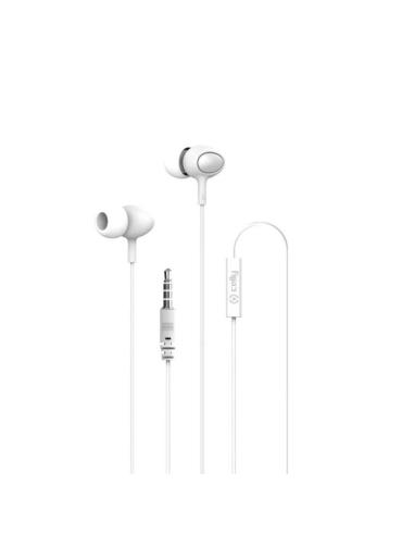 Celly auriculares con micrófono jack 3.5 st blanco