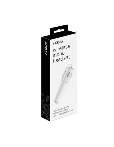 Celly auricular mono bluetooth blanco