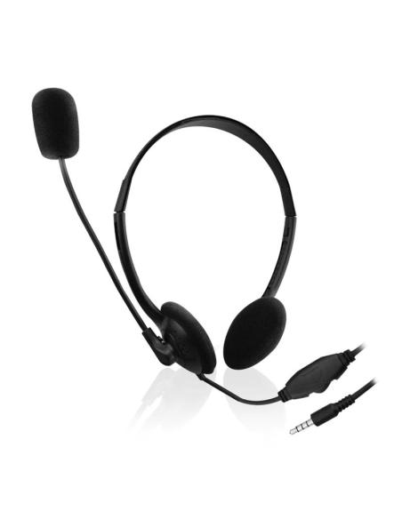 Ewent auriculares diadema con micro mini jack