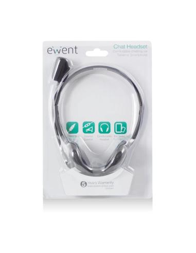 Ewent auriculares diadema con micro mini jack