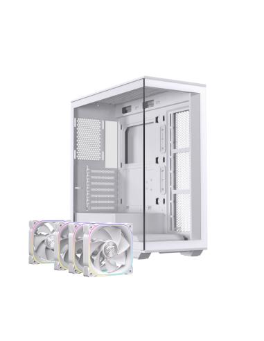 CAJA ATX SEMITORRE EINAREX S700 RGB 4 FANS BLANCA EXCS-PR-700R-W
