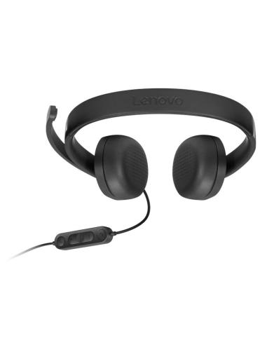 Lenovo auriculares con micro usb tipo a negro