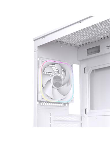 CAJA ATX SEMITORRE EINAREX S700 RGB 4 FANS BLANCA EXCS-PR-700R-W