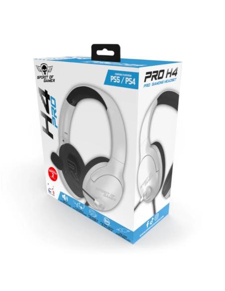 Spirit of gamer auricular pro h4 blanco
