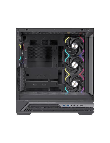 CAJA ATX SEMITORRE EINAREX S800 RGB 4 FANS NEGRA EXCS-PR-800R-B