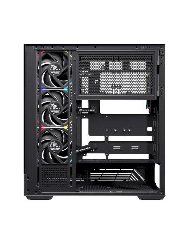 CAJA ATX SEMITORRE EINAREX S800 RGB 4 FANS NEGRA EXCS-PR-800R-B