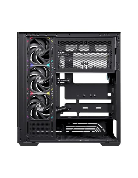 CAJA ATX SEMITORRE EINAREX S800 RGB 4 FANS NEGRA EXCS-PR-800R-B