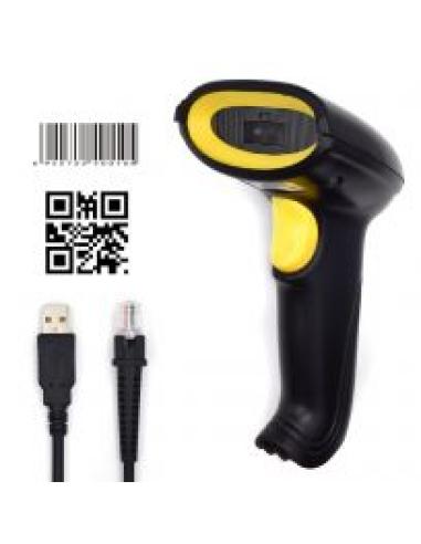 LECTOR CODIGO DE BARRAS EWENT EW3410 2D NEGRO USB