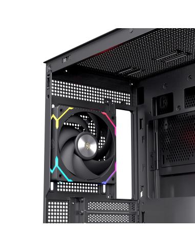 CAJA ATX SEMITORRE EINAREX S800 RGB 4 FANS NEGRA EXCS-PR-800R-B