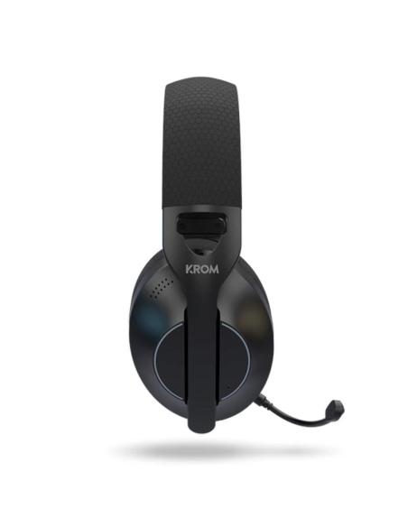 Krom phase auricular gaming inalámbrico negro