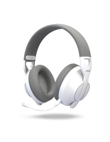 Krom phase auricular gaming inalámbrico blanco