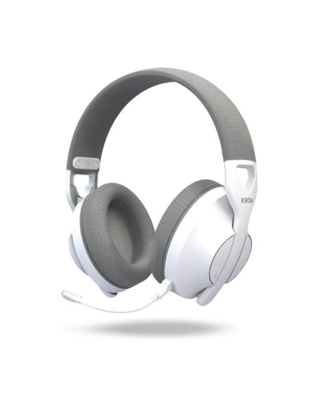 Krom phase auricular gaming inalámbrico blanco