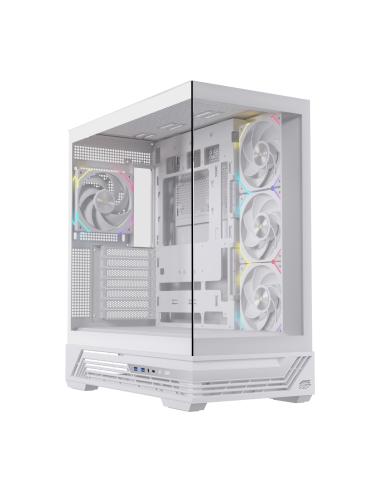 CAJA ATX SEMITORRE EINAREX S800 RGB 4 FANS BLANCA EXCS-PR-800R-W