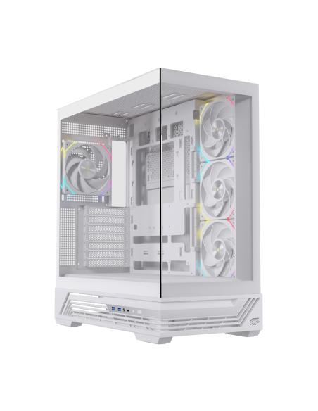 CAJA ATX SEMITORRE EINAREX S800 RGB 4 FANS BLANCA EXCS-PR-800R-W