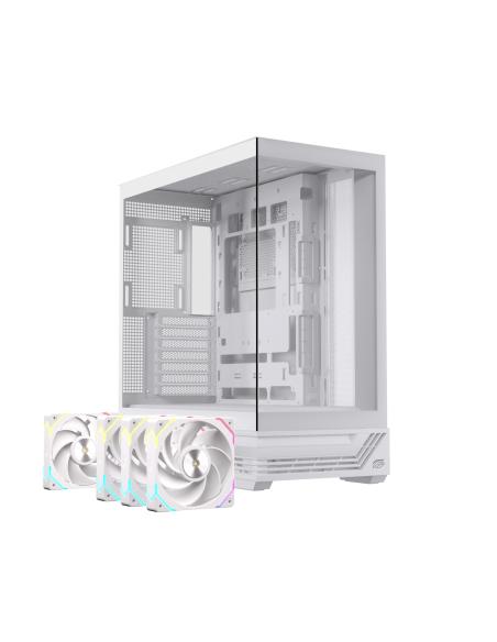 CAJA ATX SEMITORRE EINAREX S800 RGB 4 FANS BLANCA EXCS-PR-800R-W