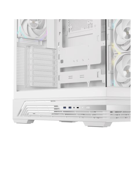 CAJA ATX SEMITORRE EINAREX S800 RGB 4 FANS BLANCA EXCS-PR-800R-W