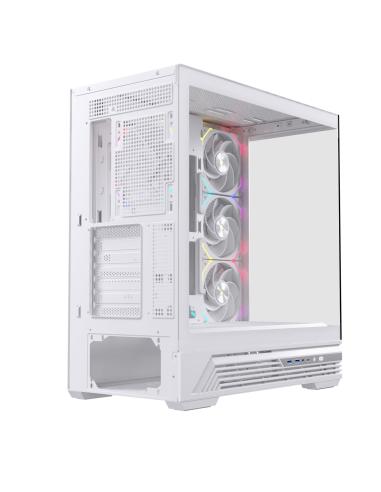 CAJA ATX SEMITORRE EINAREX S800 RGB 4 FANS BLANCA EXCS-PR-800R-W