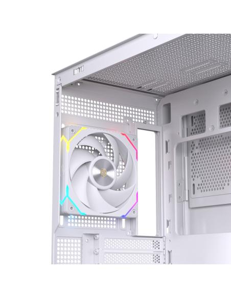 CAJA ATX SEMITORRE EINAREX S800 RGB 4 FANS BLANCA EXCS-PR-800R-W