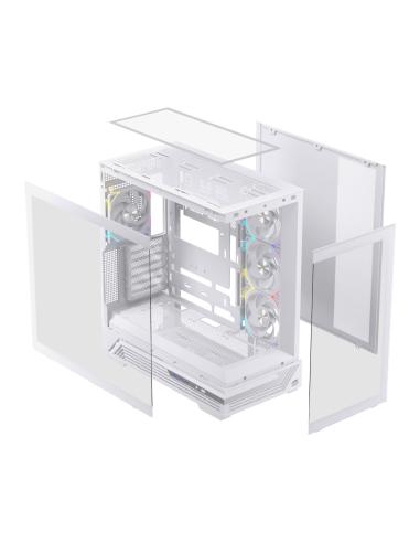 CAJA ATX SEMITORRE EINAREX S800 RGB 4 FANS BLANCA EXCS-PR-800R-W