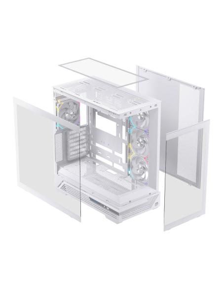 CAJA ATX SEMITORRE EINAREX S800 RGB 4 FANS BLANCA EXCS-PR-800R-W
