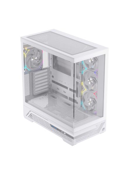 CAJA ATX SEMITORRE EINAREX S800 RGB 4 FANS BLANCA EXCS-PR-800R-W