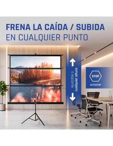 Iggual pantalla 112" 200x200 cm 1:1 trípode+bolsa