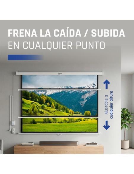 Iggual pantalla eléctrica 1:1 112" 200x200 cm