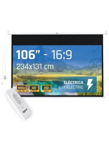 Iggual pantalla eléctrica 16:9 106" 234x131 cm