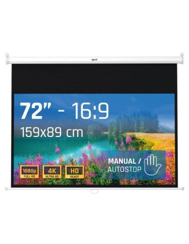 Iggual pantalla manual 16:9 72" 159x89 cm