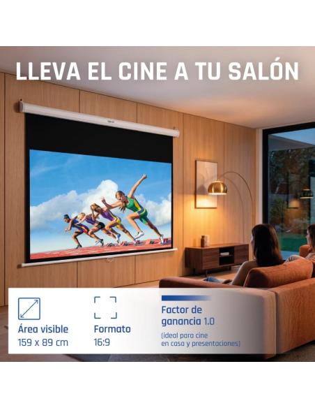 Iggual pantalla manual 16:9 72" 159x89 cm