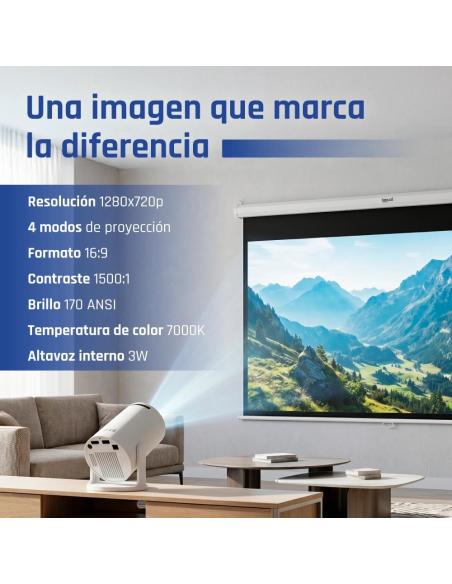 Iggual mini proyector mp720p hdmi wifi bt android