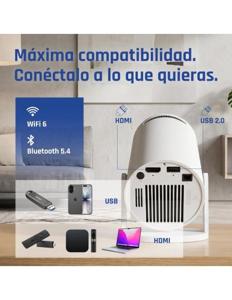Iggual mini proyector mp720p hdmi wifi bt android
