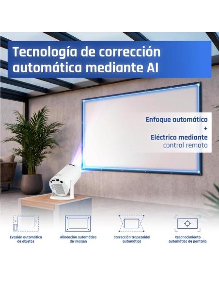 Iggual pack mini proyector + pantalla 120" plegabl