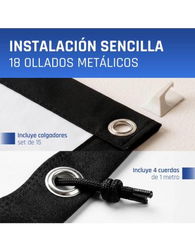 Iggual pack mini proyector + pantalla 120" plegabl