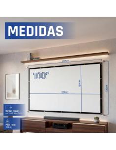 Iggual pack proyector 4k + lona proyección100" 2
