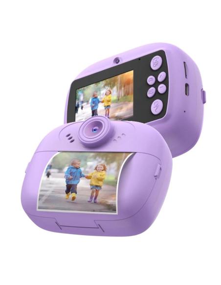 Celly cámara fotos niños imprimible violeta