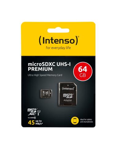 Intenso 3423490 micro sd uhs-i premium 64gb c/adap
