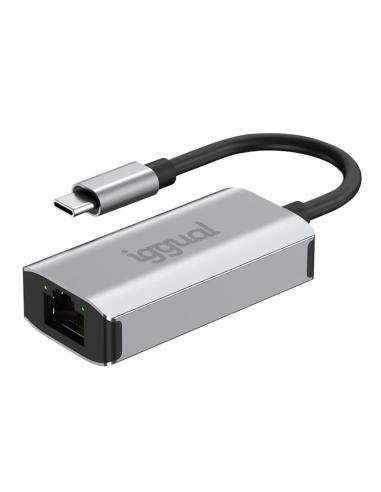 Iggual adaptador tipo c a rj45 gigabit 1000mbps