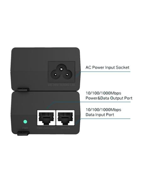 Tp-link poe160s inyector poe+ 2xgb