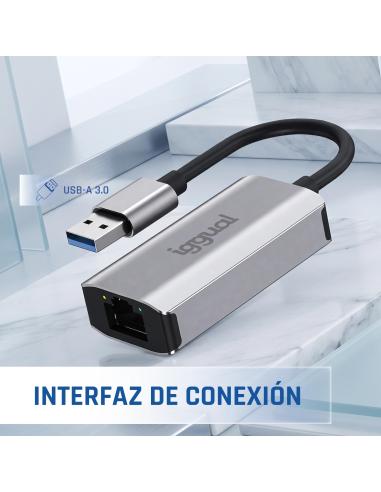 Iggual adaptador usb-a 3.0 a rj45 gigabit