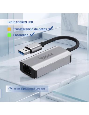 Iggual adaptador usb-a 3.0 a rj45 gigabit