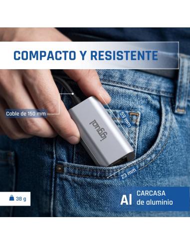 Iggual adaptador usb-a 3.0 a rj45 gigabit