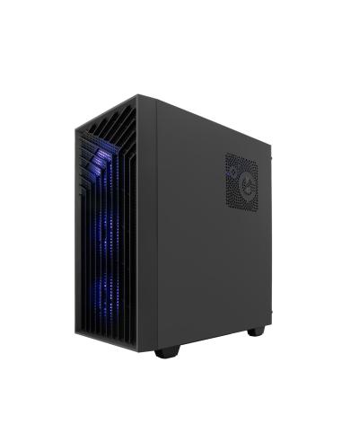 CAJA ATX COOLBOX GAMING GA300B GRIDLINE BLACK SIN FUENTE CRISTAL TEMPLADO ARGB