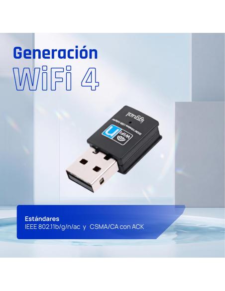 Iggual adaptador usb wifi 300 mbps mono 2.4ghz